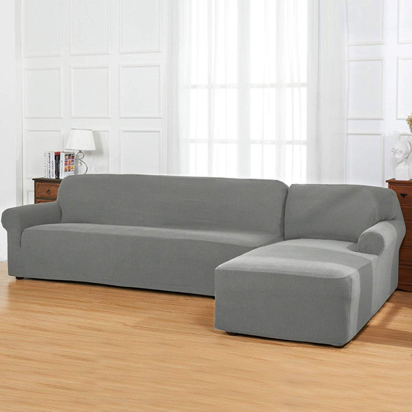 Winston Porter Bolee LShaped Box Cushion Sofa and Chaise Lounge